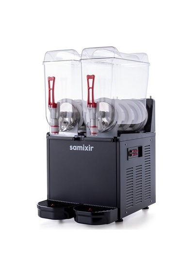 Samixir Twin Çiftli 12+12 Lt Slush Buzlaş Karlamaç Makinesi Slush-24-b