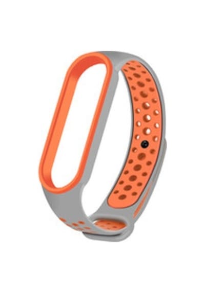 Xiaomi Mi Band 5 Krd-02 Silikon Kordon - Turuncu