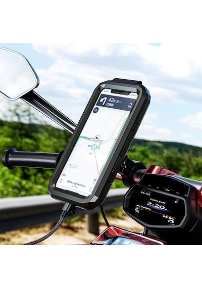 Motosiklet Telefon Tutucu - Su Geçirmez