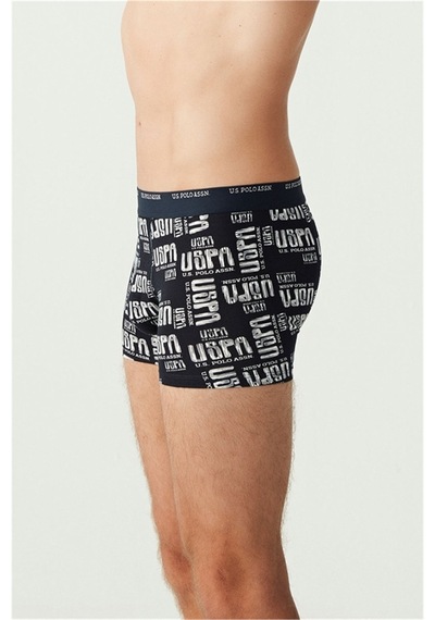 U.S. Polo Assn. U.s Polo Assn. 80338 Erkek 3 Lü Boxer-lacivert&lacivertmelanj&baskılı Lacivert