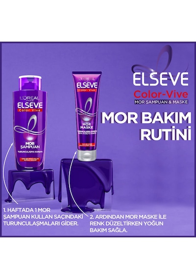 L'oréal Paris Elseve Turunculaşma Karşıtı Renk Düzeltici Mor Maske 150ml