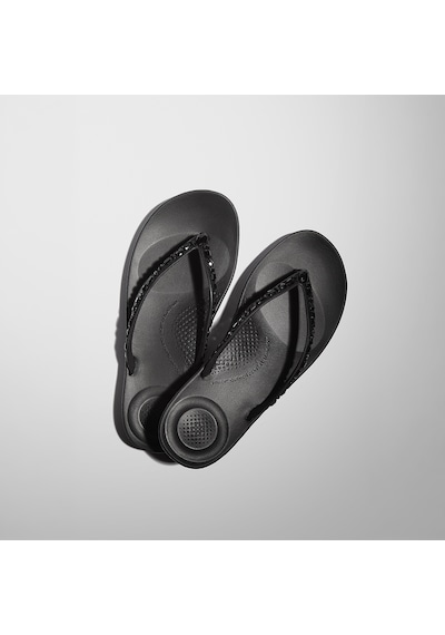 090 All Black Terlik Kadın Diğer Jc8-090/194/d46 Fitflop Iqushıon Multi-crystal Ergonomic siyah