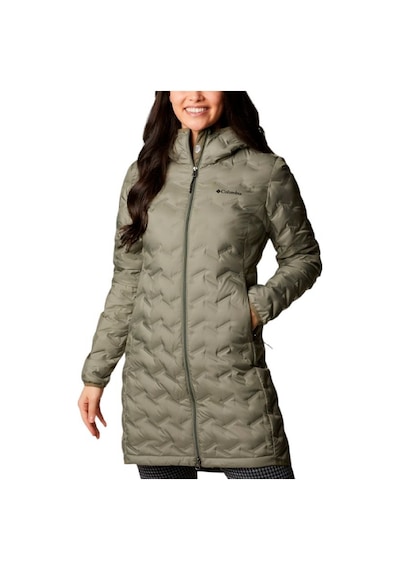 Columbia Delta Ridge Iı Long Down Jacket Çağla Yeşil Kadın Outdoor Mont Wk0440 Yeşil