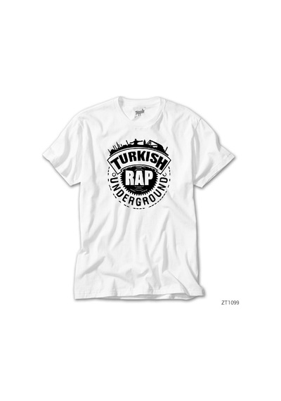 Türkçe Rap Beyaz Tişört Beyaz
