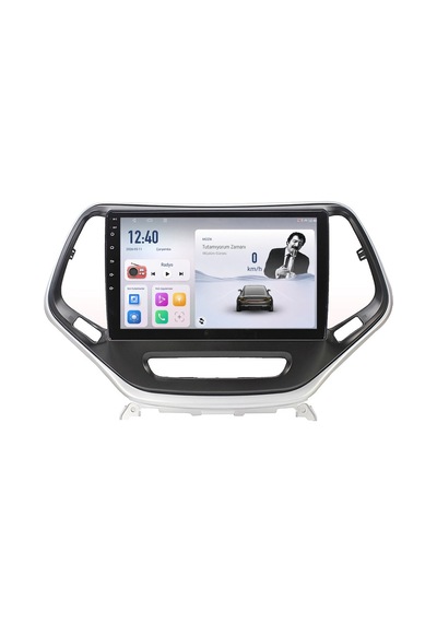 Jeep Cherokee Android Gri Multimedya 2014-2015 Carplay Android Auto Navigasyon 6gb Ram 64gb 10"