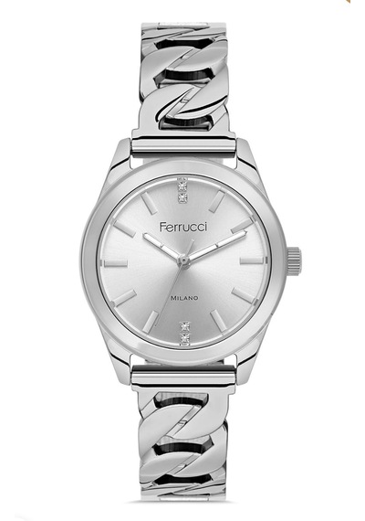 Ferrucci Fcr063583 Çelik Şık Kadın Kol Saati+bileklik Hediye