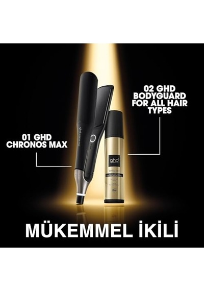 Ghd Chronos Max Geniş Plakalı Saç Düzleştirici, Siyah