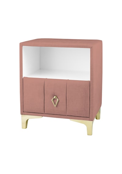 Singular Gold Iki Çekmeceli Pembe Pudra Komodin- Raflı Kumaş Döşemeli Yatak Odası Komodin Modeli Singular Gold Iki Çekmeceli Pembe Pudra Komodin- Raflı Kumaş Döşemeli Yatak Odası Komodin Modeli