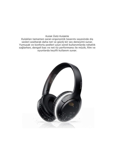 Lenovo TH53 Bluetooth 5.1 Kulak Üstü Kulaklık