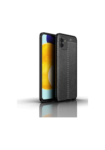 Zore Galaxy Uyumlu A03 Kılıf Niss Silikon Kapak - Siyah Siyah