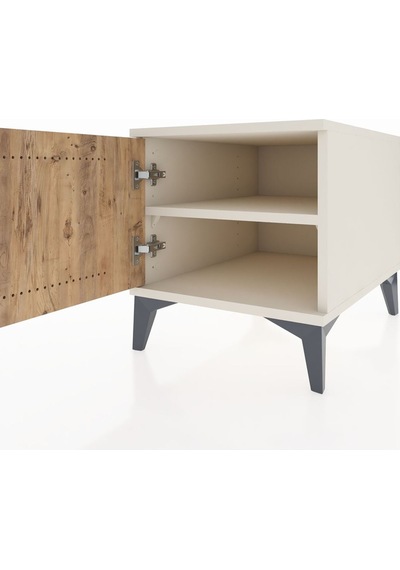Kronos Komodin Tek Raflı Tek Kapaklı 44x59x48 Aytaşı-çam Aytaşı