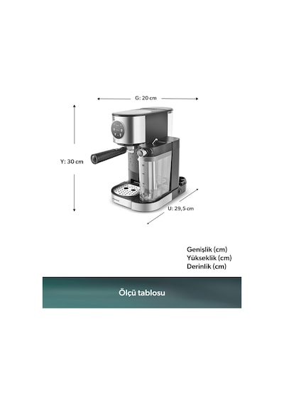 Homend Coffeebreak 5015H Süt Köpürtücülü Otomatik Espresso Makinesi