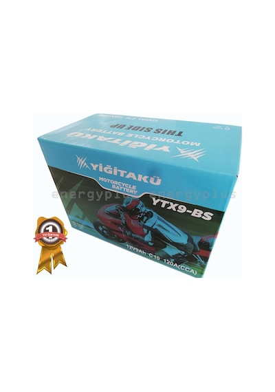 Yiğit Akü 12 V 9 Ah-amper Ytx9 Bs Motosiklet Aküsü 2023