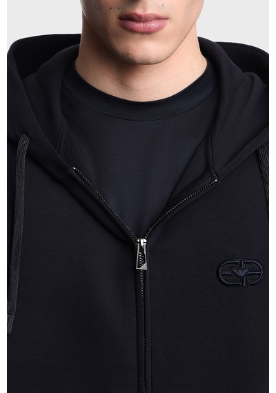 Emporio Armani Pamuklu Regular Fit Kapüşonlu Fermuarlı Sweat Erkek Sweat Em004538 Af10013 Ub118 Lacivert