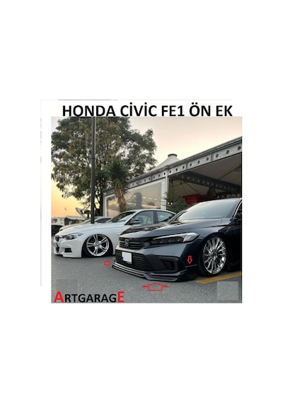 Honda Civic Fe1 2022-2024 Ön Ek-boyasız-fiberglass
