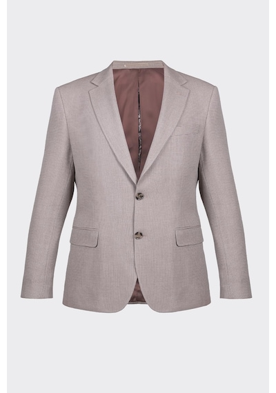 Açık Kahve Kapak Cepli Smart Casual Ceket Vizon