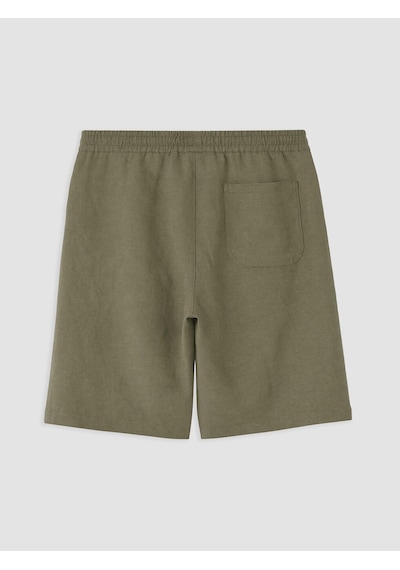 Lcw Vision Haki Regular Fit Keten Karışımlı Erkek Şort
