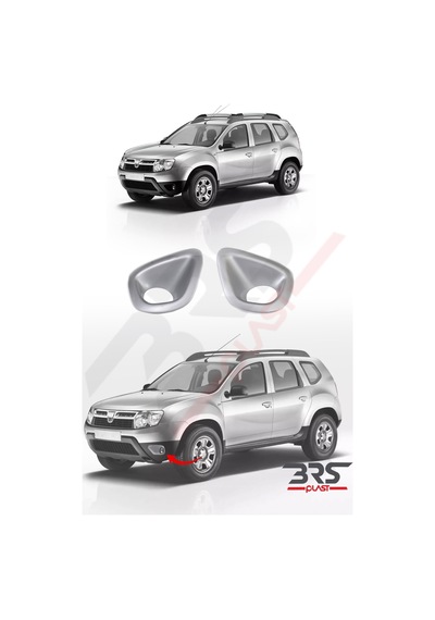 Dacia Duster Uyumlu 2010-2017 Abs Sis Çerçevesi 2 Parça Mat Gri