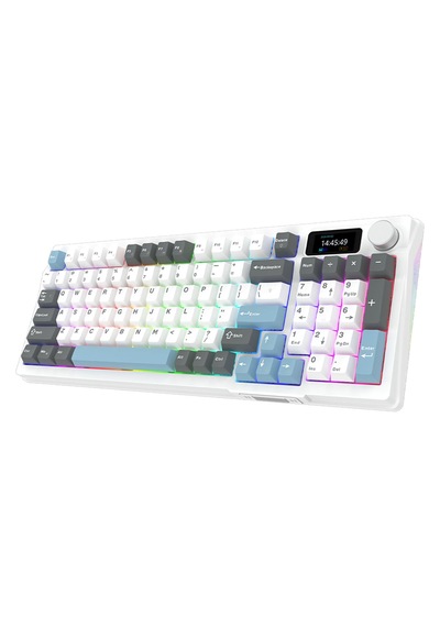 Aqırys Atrıa White %95 Aqirys White Linear Switch Hotswap Rgb İngilizce Mekanik Gaming Klavye