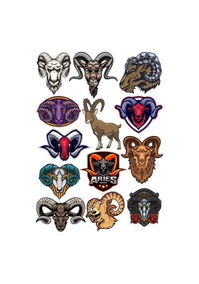 Keçi Sticker Set 6 12 Parça Telefon, Tablet, Defter, Laptop Sticker