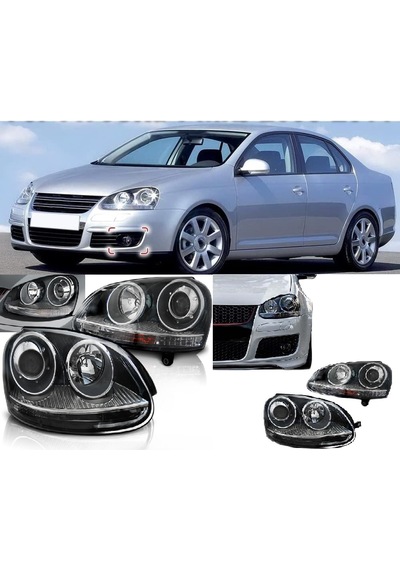 Volksvagen Jetta 2005-2006-2007 Bi Xenon Özellikli Krom R32 Ön Far