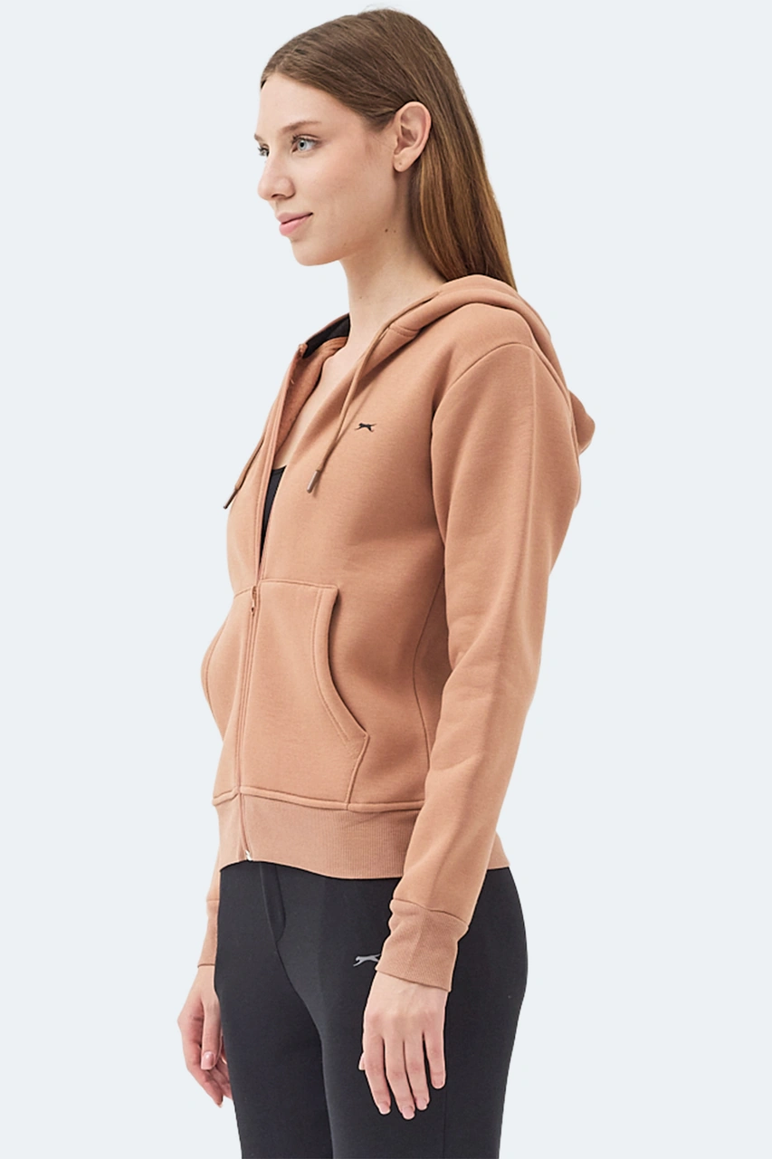 Slazenger Mılıo I Kadın Camel Sweatshirt Camel