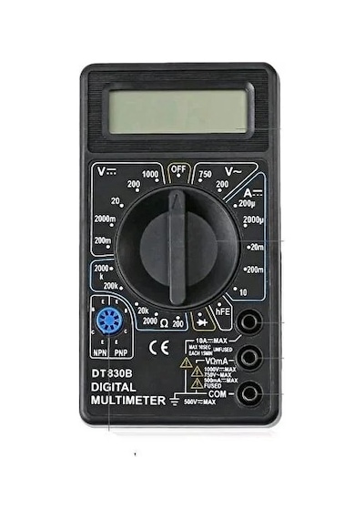 Dijital Multimetre Voltmetre Amperme