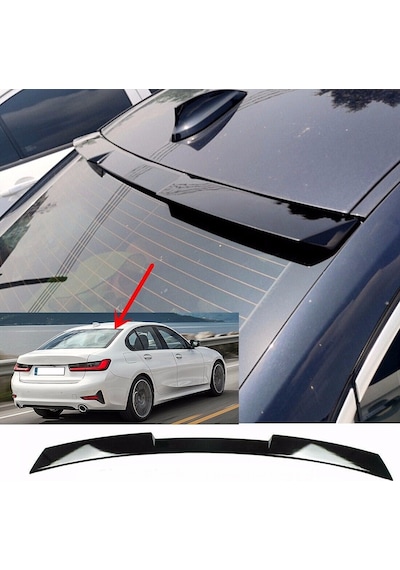 Bmw G20 2018-2023 Plastik Boyasız Yarasa M4 Cam Üstü Spoiler