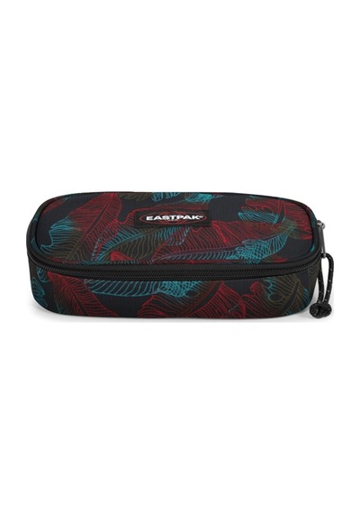 Eastpak Oval Single Siyah Desenli Kalem Kutusu Gümüş - Siyah