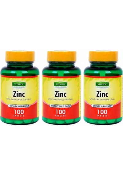Vitapol Çinko Sülfat 15 Mg 3X100 Tablet Zinc