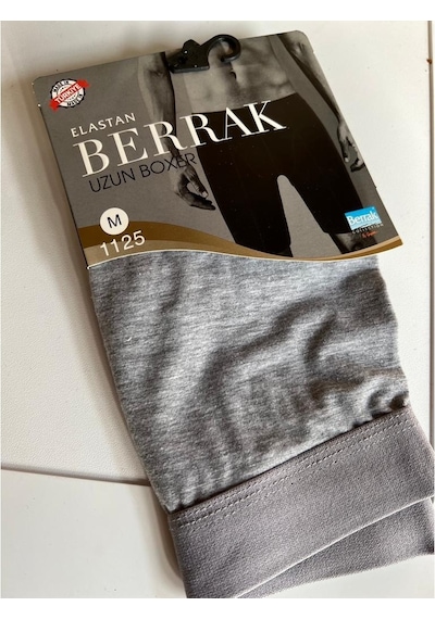 Berrak 1125 Erkek Pamuk Likralı Uzun Boxer