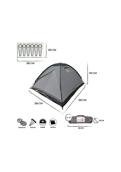 Freelife Monodome First 6 Kişilik Çadır-füme