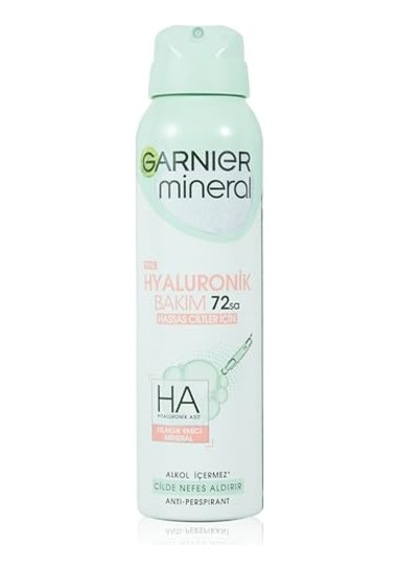 Garnier Mineral Hyaluronik Bakım Sprey Deodorant, 150 Ml