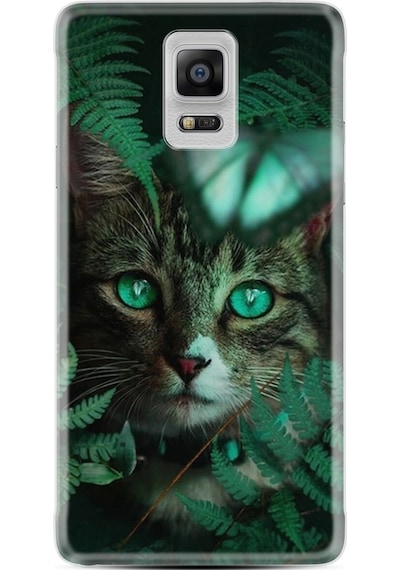 Samsung Uyumlu Galaxy Note 4 Kılıf Silikon Blue Butterflys 1350