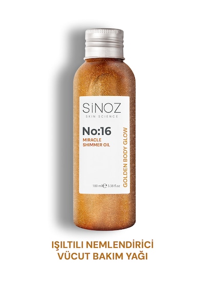 Sinoz No:16 Mucizevi Işıltılı Saç Ve Vücut Bakım Yağı - Parıltılı Nemlendirici Bakım 100 Ml