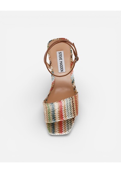 Steve Madden Outrıght Multı Raff Kadın Multi Raff Topuklu Sandalet Outrıght Çok Renkli