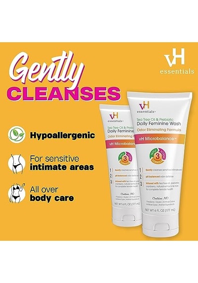 Tr Çay Ağacı Yağı Ve Prebiyotikli Ph Dengeli Günlük Kadın Hijyen Yıkama Jeli, 6 Fl Oz 2 Paketi