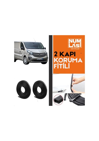 Opel Vivaro Panelvan 2014-2019 İki Kapı Koruma Fitili Siyah Renk Numlas-a Kalite-nm2709