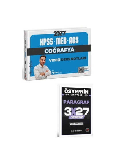 Hoca Kafası 2027 Kpss Meb-ags Coğrafya Video Ders Notları+ Evp Akademi Paragraf