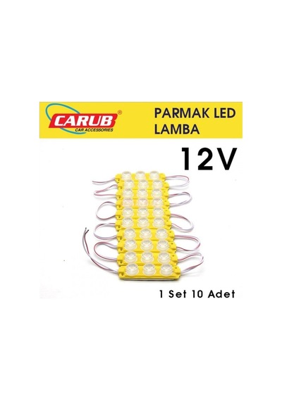Ahmet Otomotiv Parmak Lamba Seti 3 Ledli Soft Sarı Renk 12v