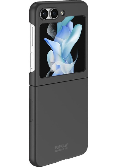 Microsonic Samsung Galaxy Uyumlu Z Flip 5 Kılıf Shape Hard Cover Siyah