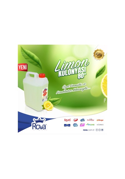 Ravel Limon Kolonyası Ekstra 80 5000ml.