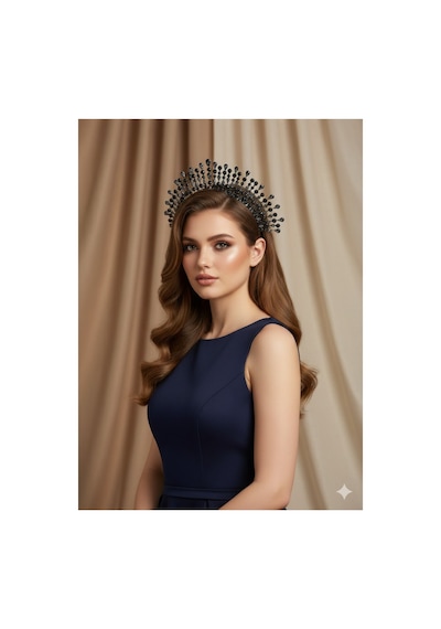 Crown Of Rays Gelin Tacı Kına Party After Taç. Lacivert - 840634965 Lacivert