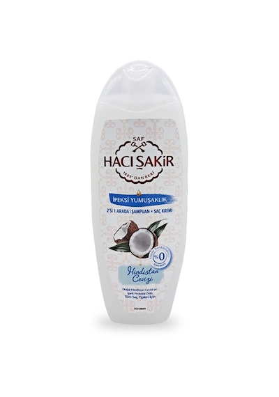 Hacı Şakir Hindistan Cevizi 2si 1 Arada Şampuan İpeksi Yumuşaklık 500 ML
