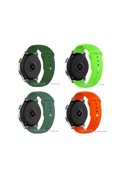 Samsung Galaxy Uyumlu Watch Active 2 40Mm Kordon Kayış (20 Mm) Silikon