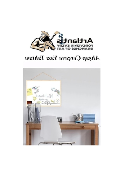 Beyaz Duvara Monte Yazı Tahtası, 60x90 Cm Kullanım Kolaylığı 124-Pembe