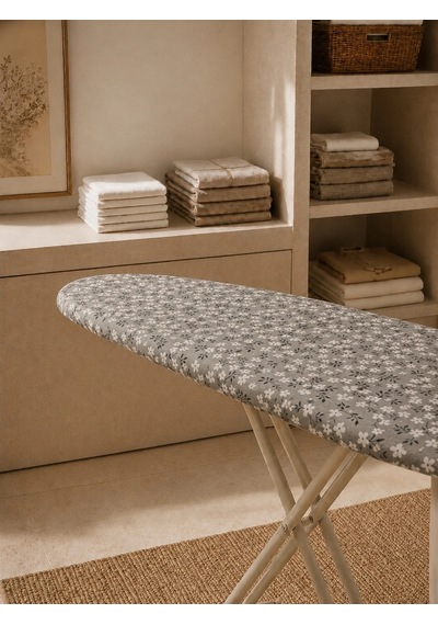 Pionny Keçeli Ütü Masası Kılıfı - 55x140 Cm - Zeytin Çok Renkli