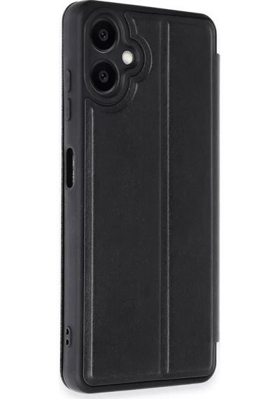Newface Samsung Galaxy A06 Kılıf Flip Cover - Siyah