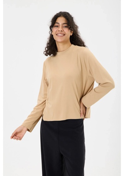 Invee İnvee Modal Kısa Tunik 7255 Camel