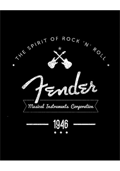 Zepplin Giyim Fender Logo 4 Büyük Sırt Patch Yama